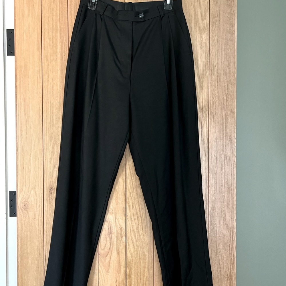 Black pleat front trousers, brand new, never worn
